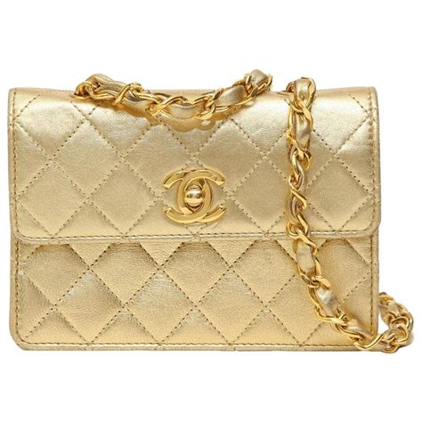 chanel gold plate bag|chanel bag with gold chain.